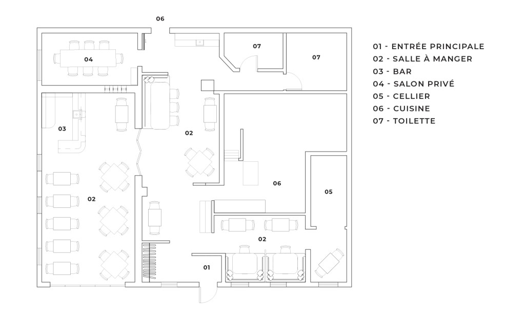 Plan du restaurant Séb l’Art Culinaire