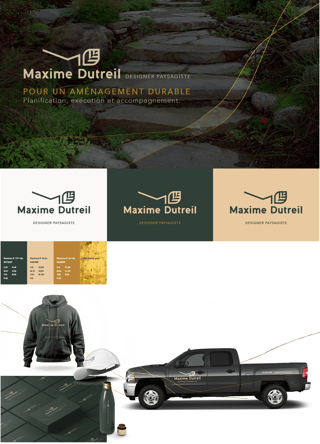 Présentation image de marque de Maxime Dutreil Designer paysagiste